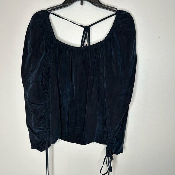 R.G Kane Ruched Sleeve Blouse - Picture 4 of 4